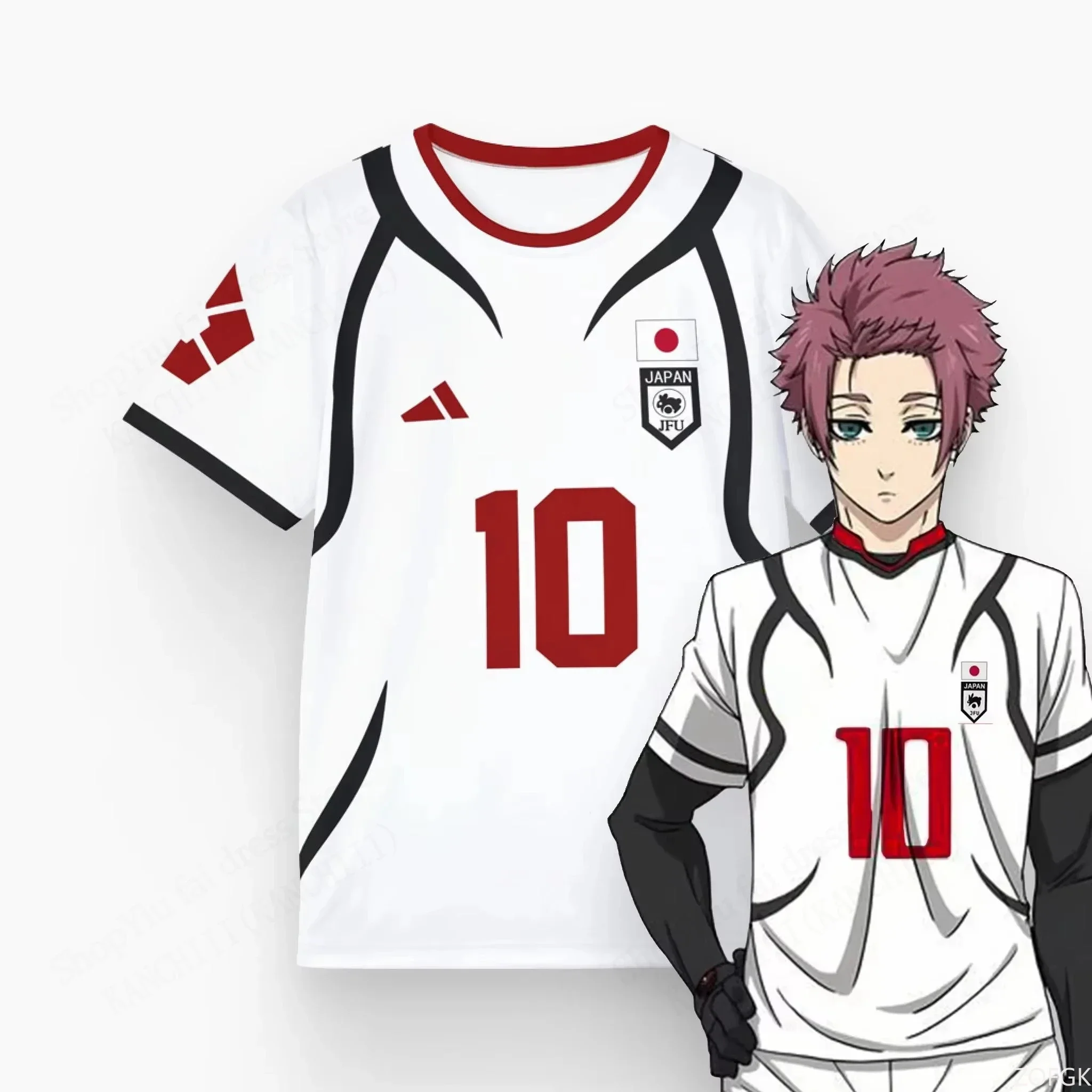 Esports Gaming Sleeve - T-shirt Anime pour Hommes Blue Lock