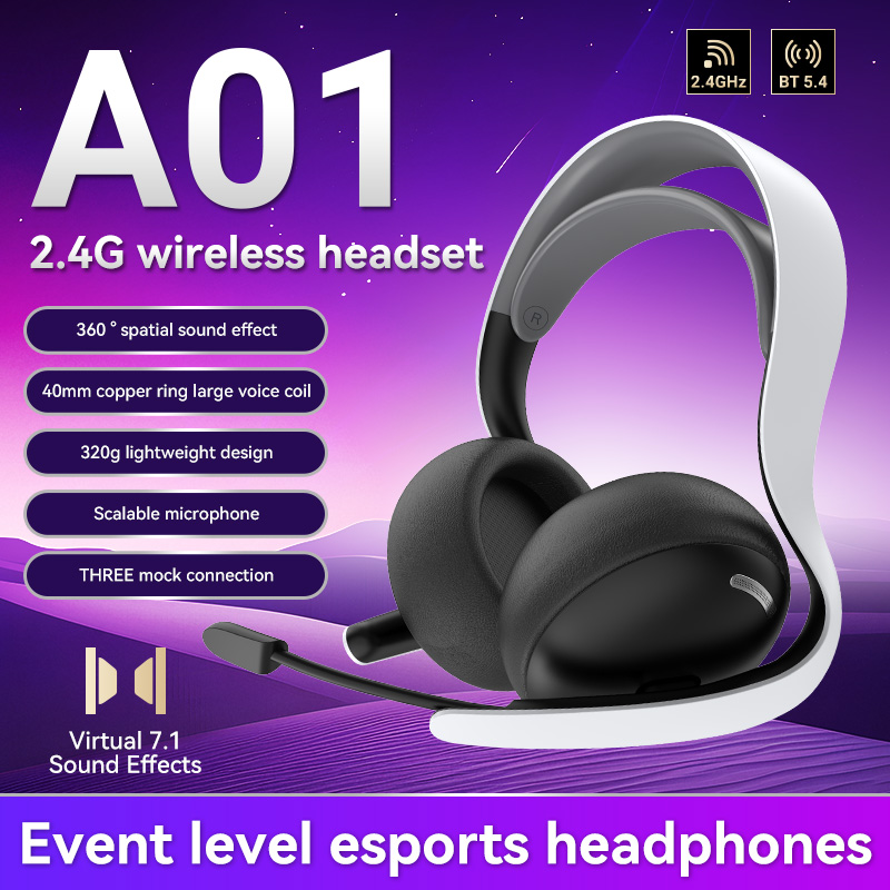 Esports Gaming Mobile - Casque de jeu sans fil/filaire/BT 2,4G