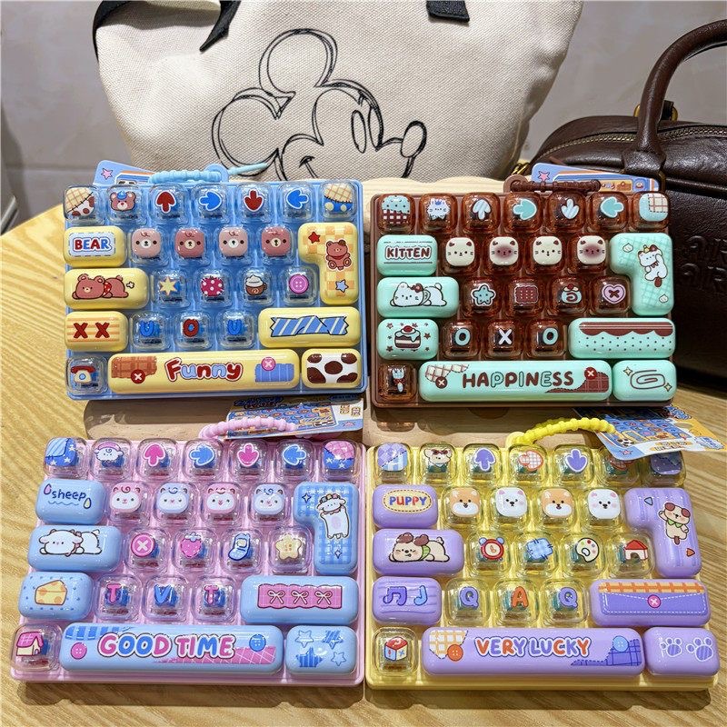 Keyboard Tenkeyless - Porte-clés clavier Candy Color, mignon dessin