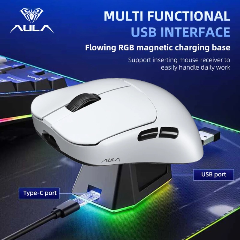 Souris de jeu AULA SC380, troi - Esports Gaming Mouse Wireless avis et prix