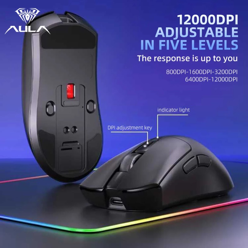 Souris de jeu AULA SC380, troi - Esports Gaming Mouse Wireless avis et prix