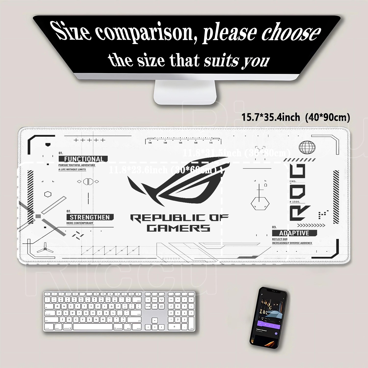 Grand tapis de souris de jeu R - Esports Gaming Keyboard And Mouse avis et prix