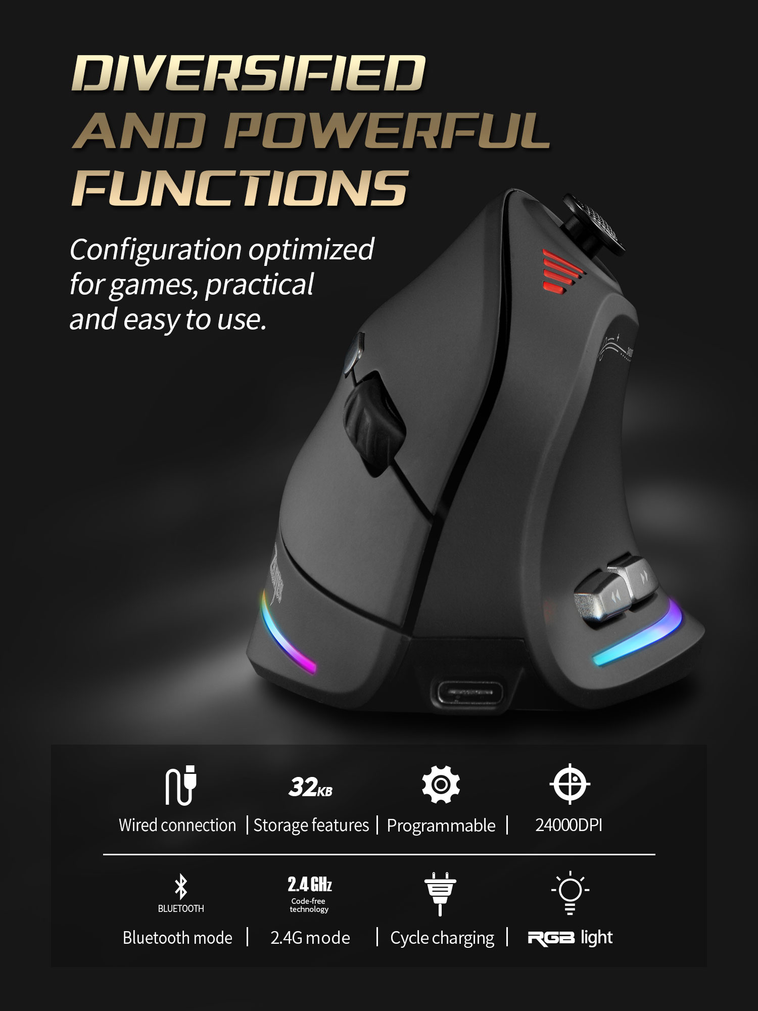 Jomaa – souris verticale sans  - Esports Gaming Pc avis et prix